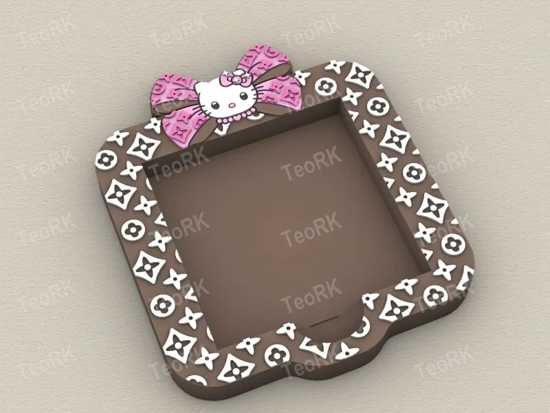 Post-It, Sticky Note Holder HELLO KITTY LOUIS VUITTON BOW