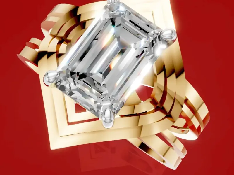 Emerald Cut Engagement Ring