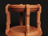 Futuristic Tech Docking Station | Sci-Fi Phone & Watch Stand-1