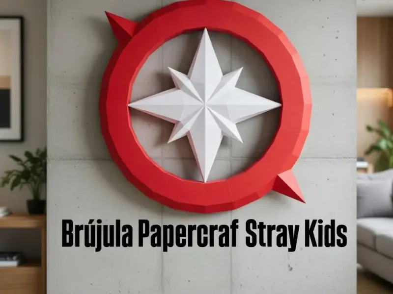 Brújula papelcraft Stray kids 🧭