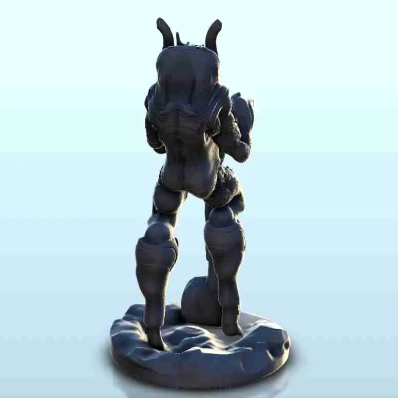 Războinic extraterestru cu cap de câine 9 - miniaturi sci-fi science fi