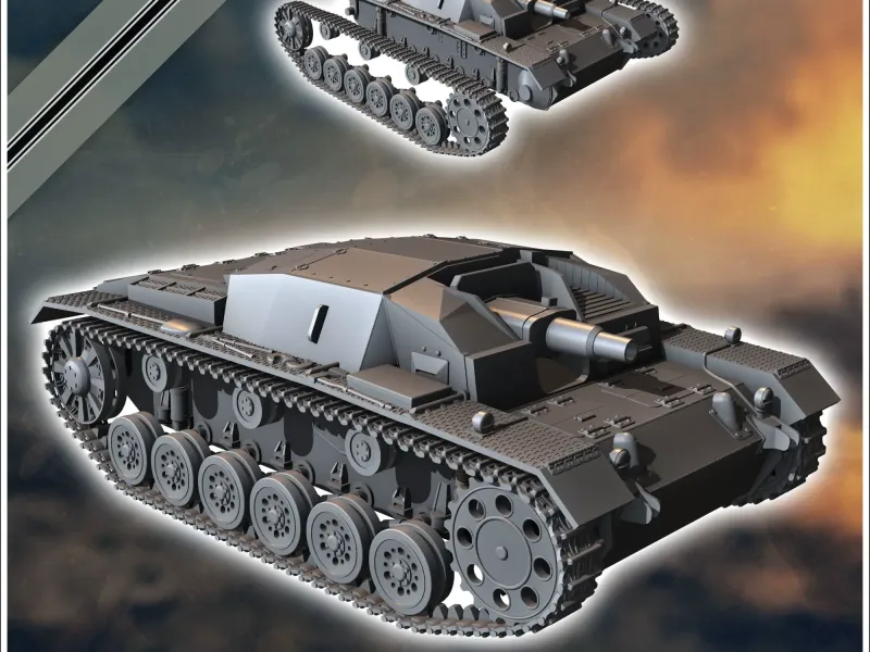 突击炮 StuG III Ausf. A (Sd.Kfz. 142-1) - 二战微缩模型