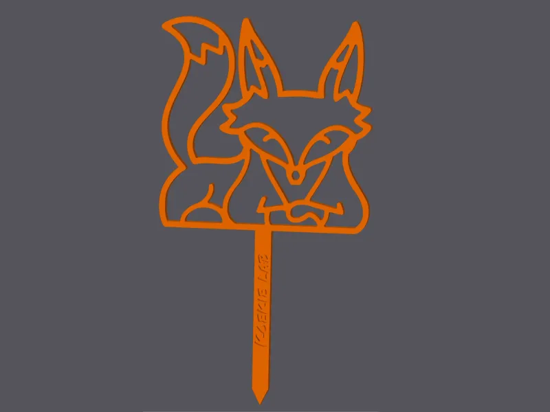 Fox - Caketopper & Cupcaketopper v3