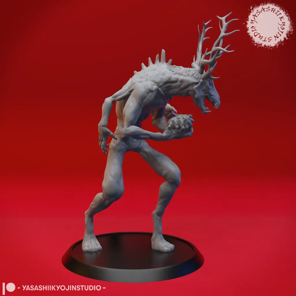 Wendigo - Tabletop Miniature (Pre-Supported STL)