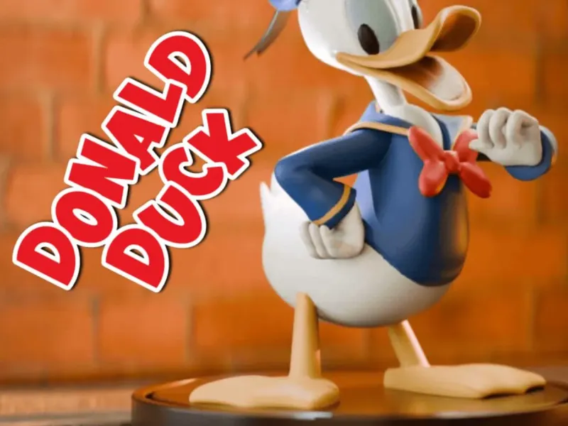 Donald Duck Figurine – 3D Printed Collectible