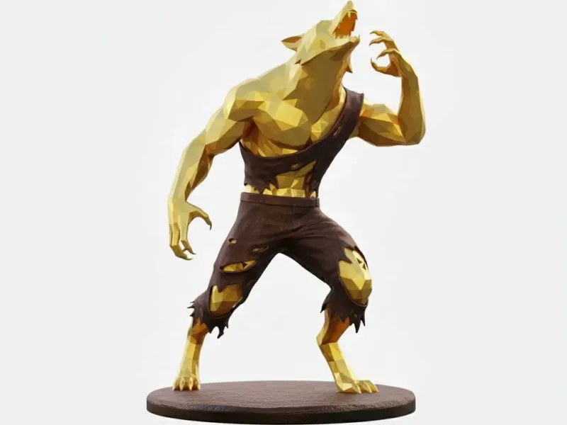 Low Poly Lycanthrope