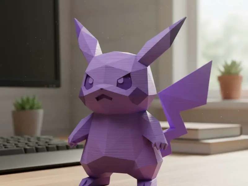 Pikachu low poly