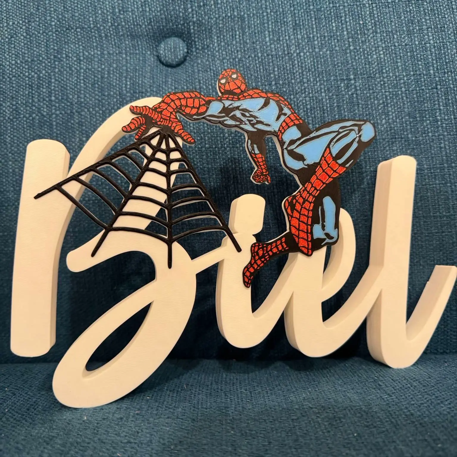 🕷️ Spider-Man Personalized Name Sign - Biel Edition