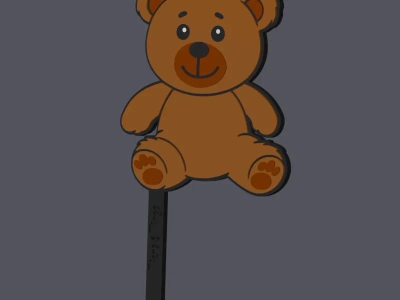 Teddy Bear - Cake Topper v2