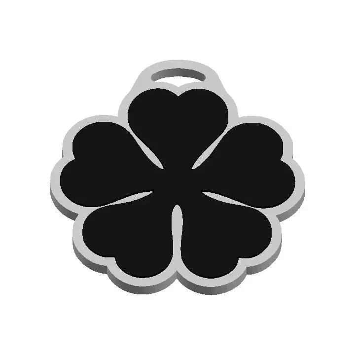 Llavero de Trébol de 5 Hojas de Black Clover