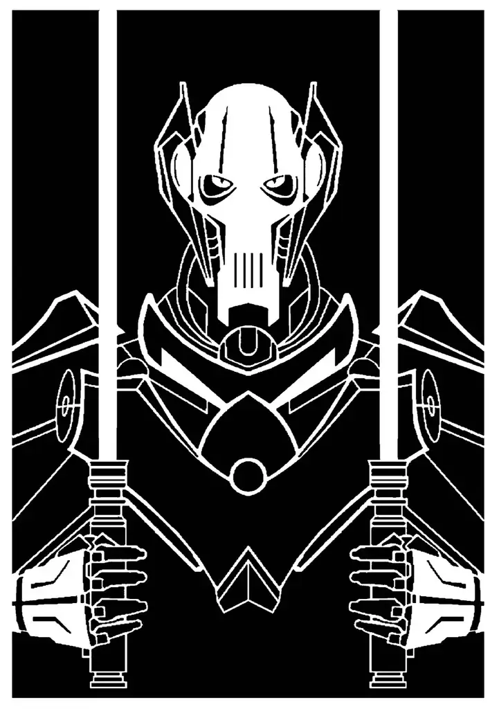 General Grievous stencil 4