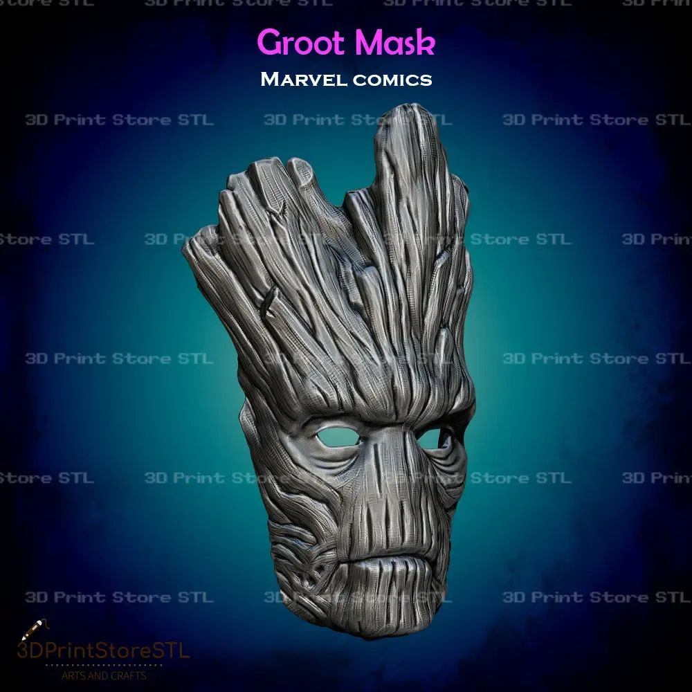 Groot Mask Cosplay Marvel Comics - STL File