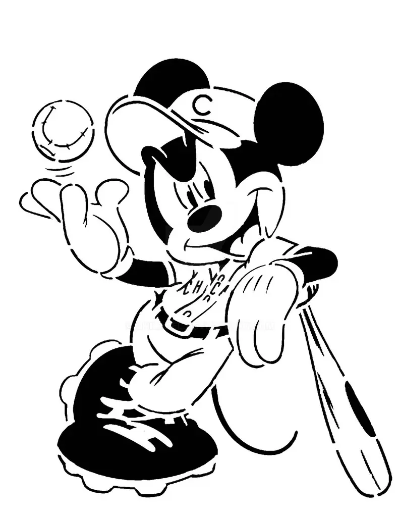 Mickey Mouse şablon 3