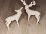 Stylized Deer & Doe / Stilisiertes Hirsch & Reh-1