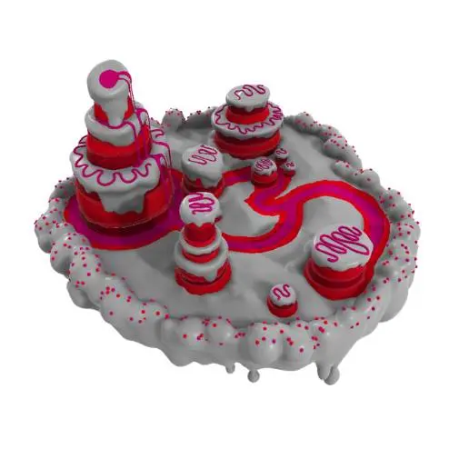 Candyland Fantasy Terrain 3D Model STL Printable