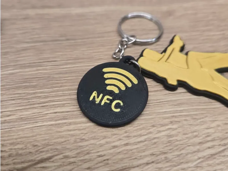 Kleiner NFC-Tag-Schlüsselanhänger