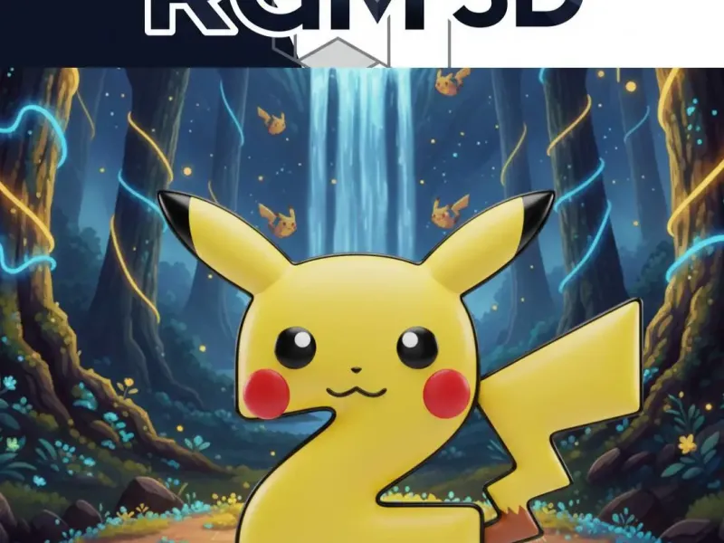 Number 2-Pikachu Inspired 3D Number Collection