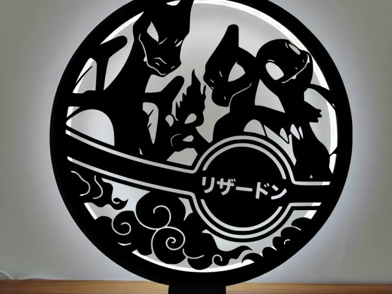 🔥🐉 CHARIZARD EVOLUTION RING LAMP
