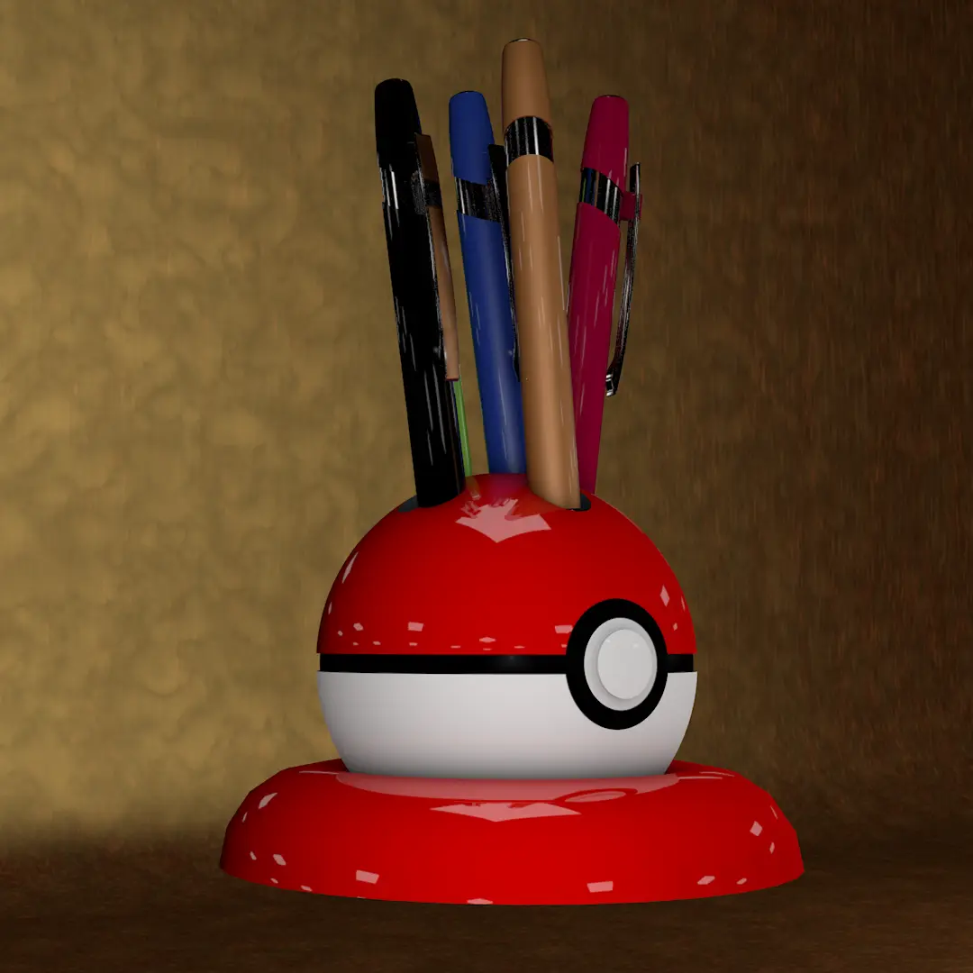 Pokeball Pen Holder
