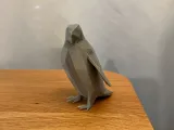 Penguin Low Poly Statue-3
