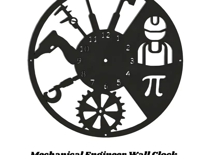 Mechanical Engineer Wall Clock