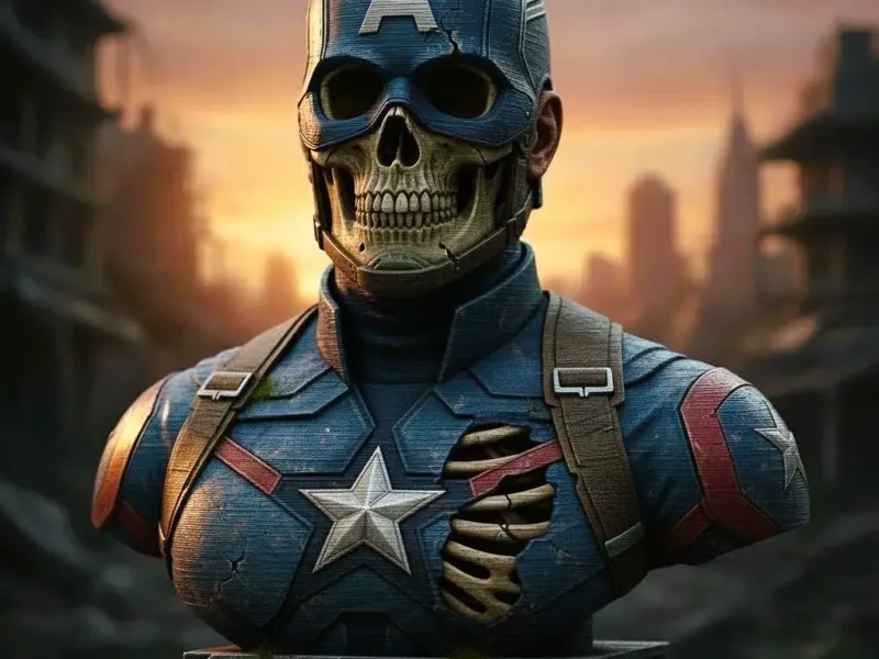 Capitan America (Marvel) - Bust Skull Collection