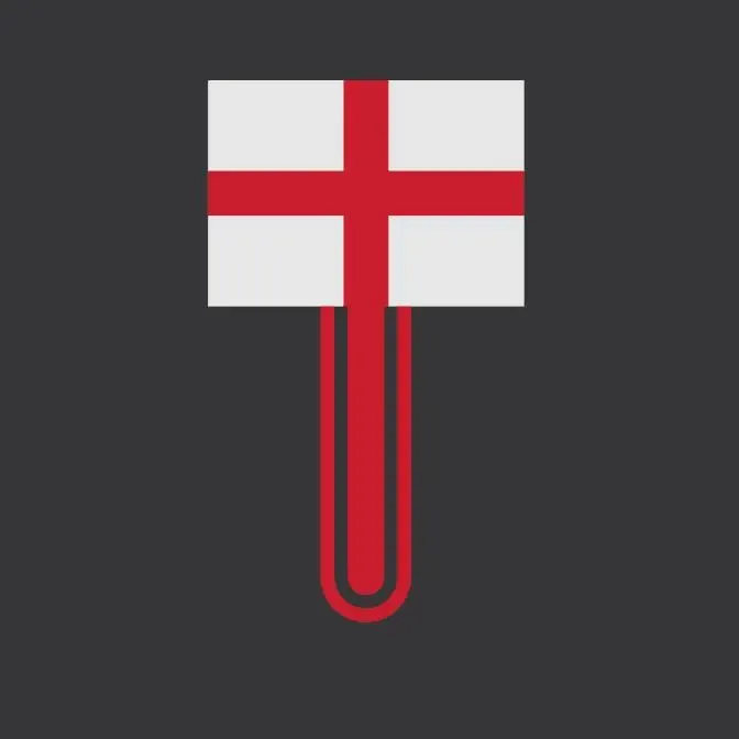GB - Great Britain Flag bookmark