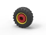 Rear wheel of Vintage Pulling tractor Version 3 Scale 1:25-6