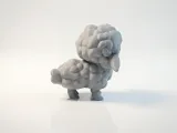 Cute Sheep Figurine Chibi Animal 3D Printable-3
