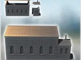 Brick warehouse with large windows and annex with door (26)-2