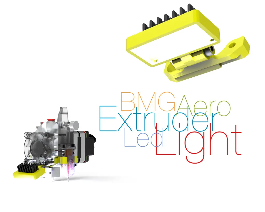 Led-Leuchte für BMG Aero Extruder