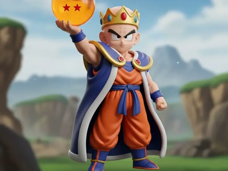 Krilin como Rey Mago
