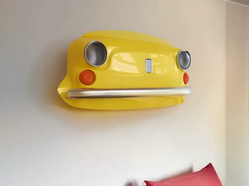 Vintage Fiat 500 front end - Wall art