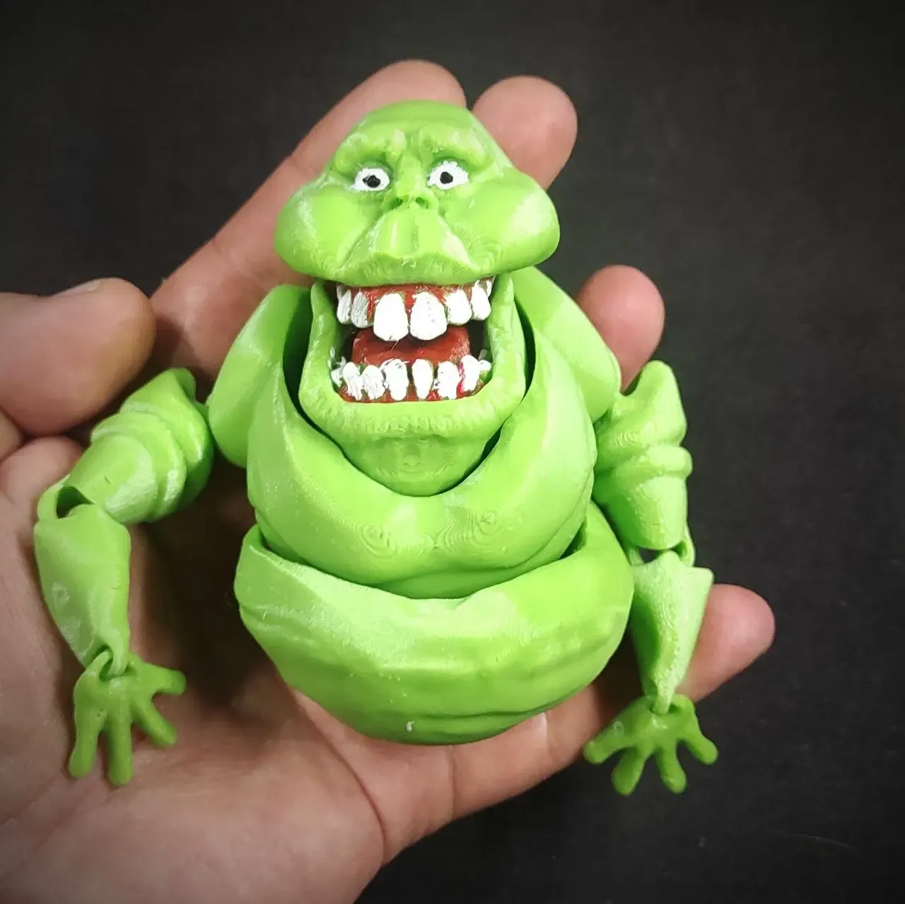 FLEXI PRINT-IN-PLACE SLIMER FROM GHOSTBUSTERS FANART