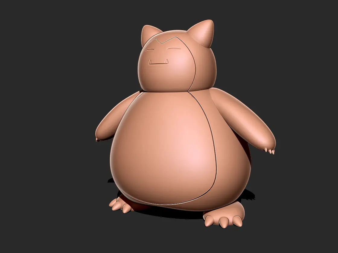 Snorlax - Pokemon 3D-Druck Modell