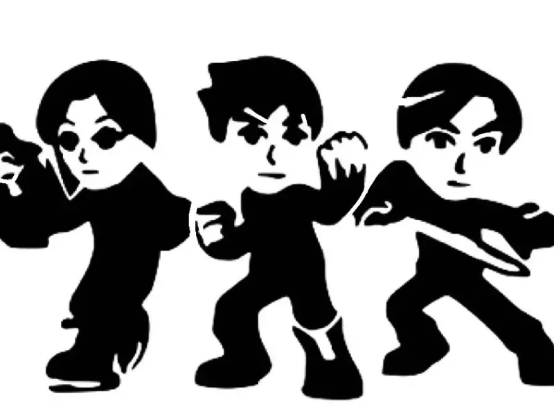 Mii Fighters stencil