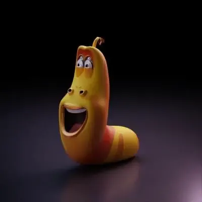 Yellow Worm (Larva Series)