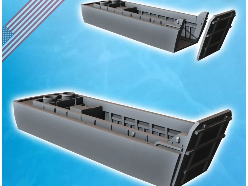 LCVP US American landing craft (7) - miniatures warhammer ta