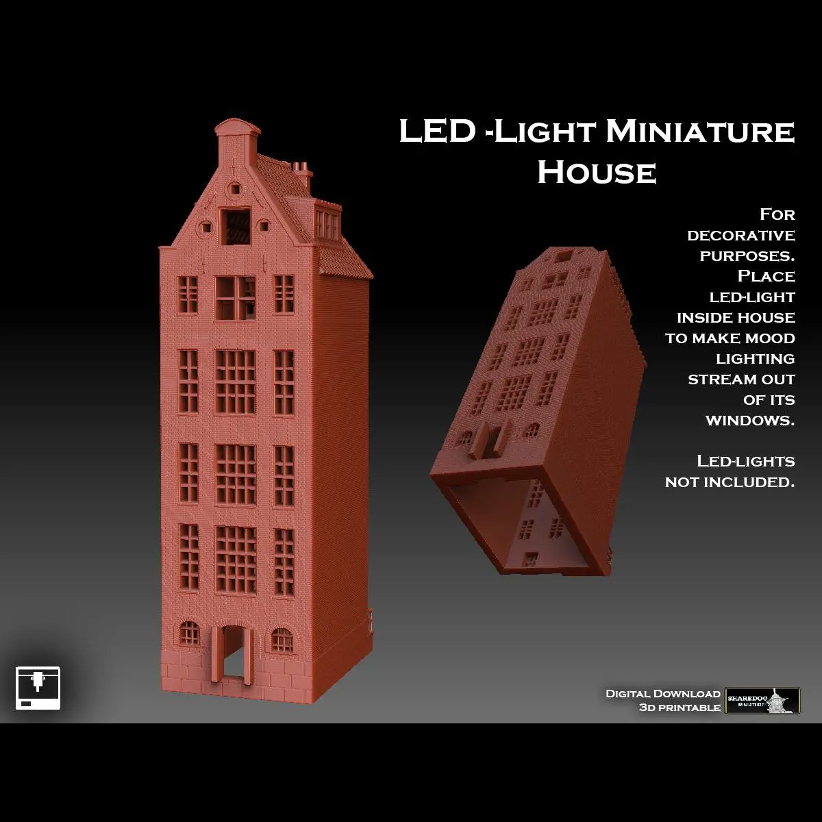 LED Light Miniature House