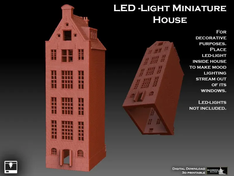 LED Light Miniature House