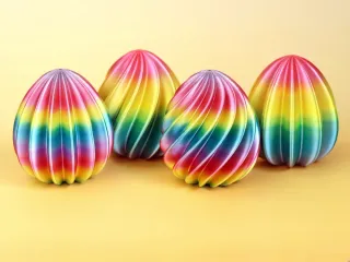 Wavy Easter Eggs