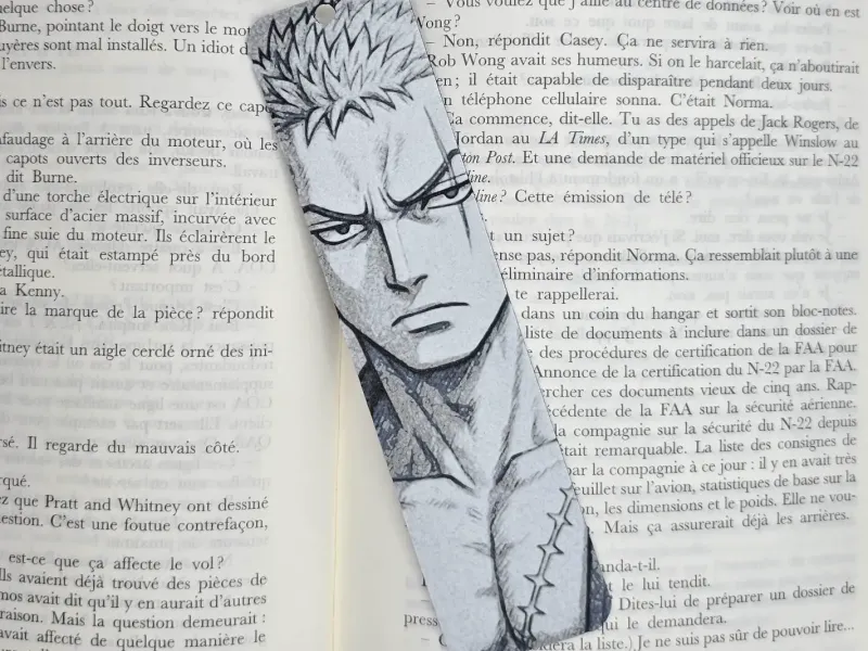 Bookmark Portait Roronoa zorro One piece