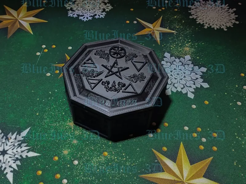 KELTISCHE SLAWISCHE HEIDNISCHE WICCA BOX MIT 5 ELEMENTALEN