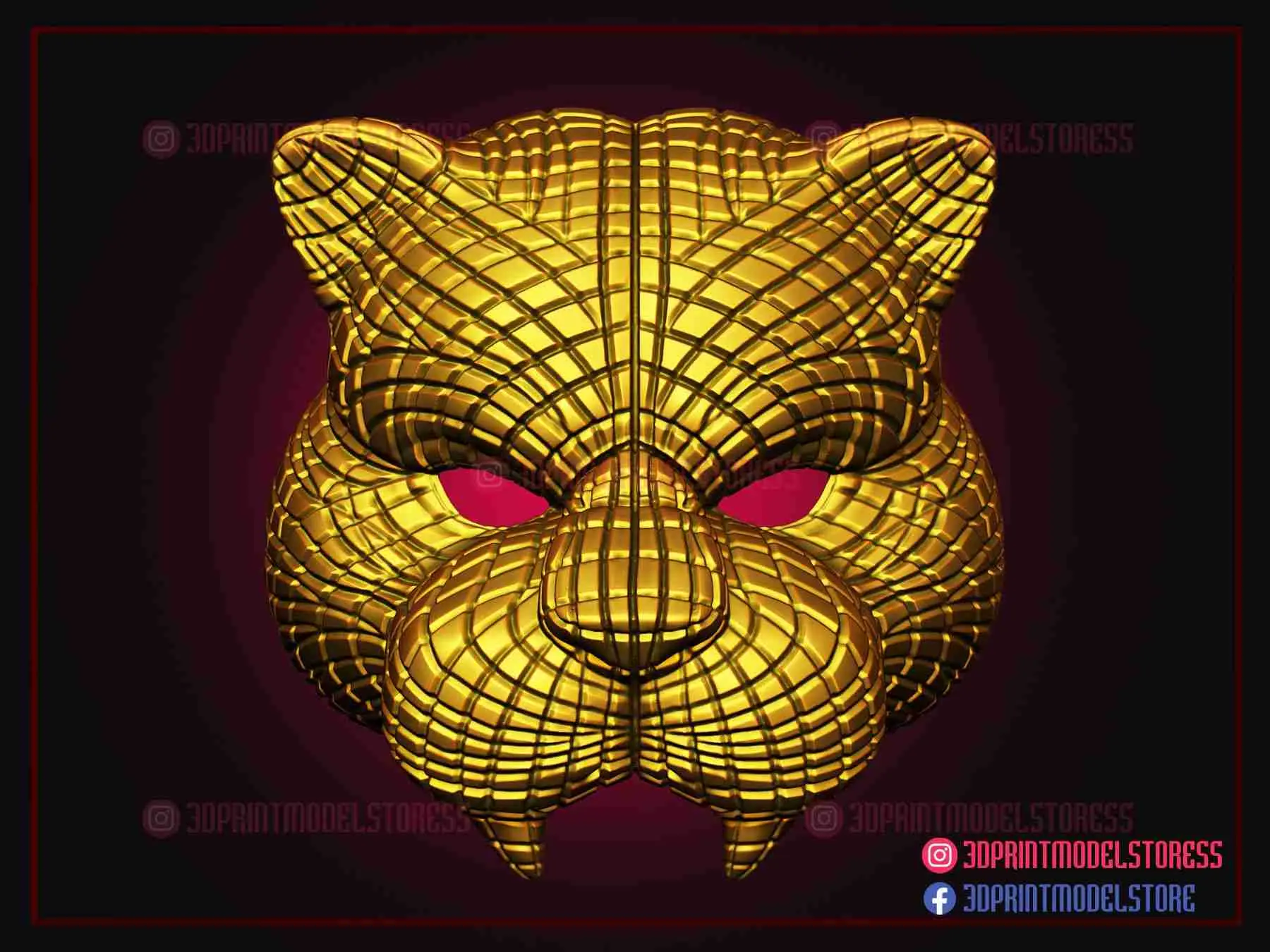 Squid Game Mask - Squid Game Tiger Vip Mask