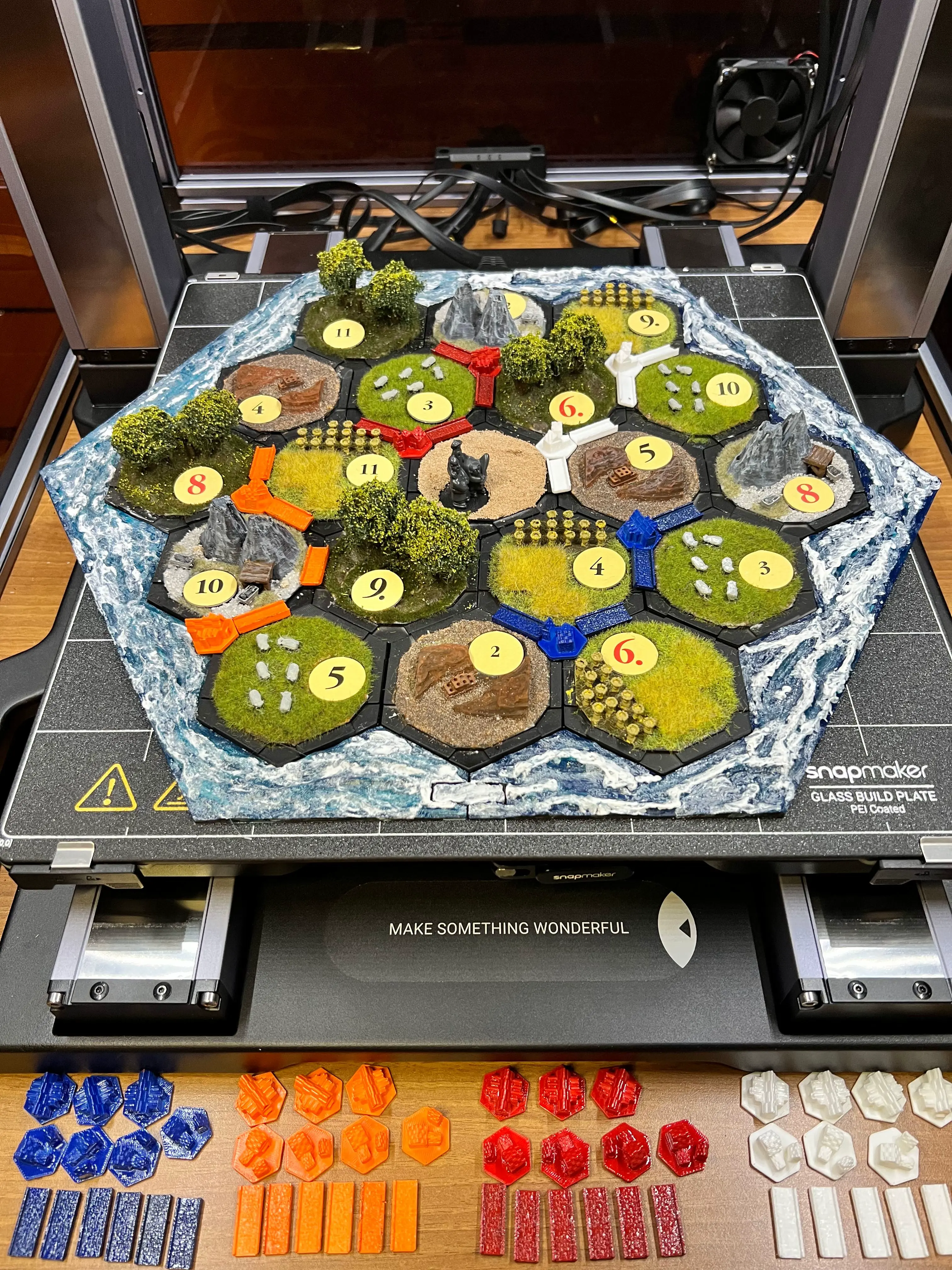 RCD Kolonisten van Catan Bordspel in 3D