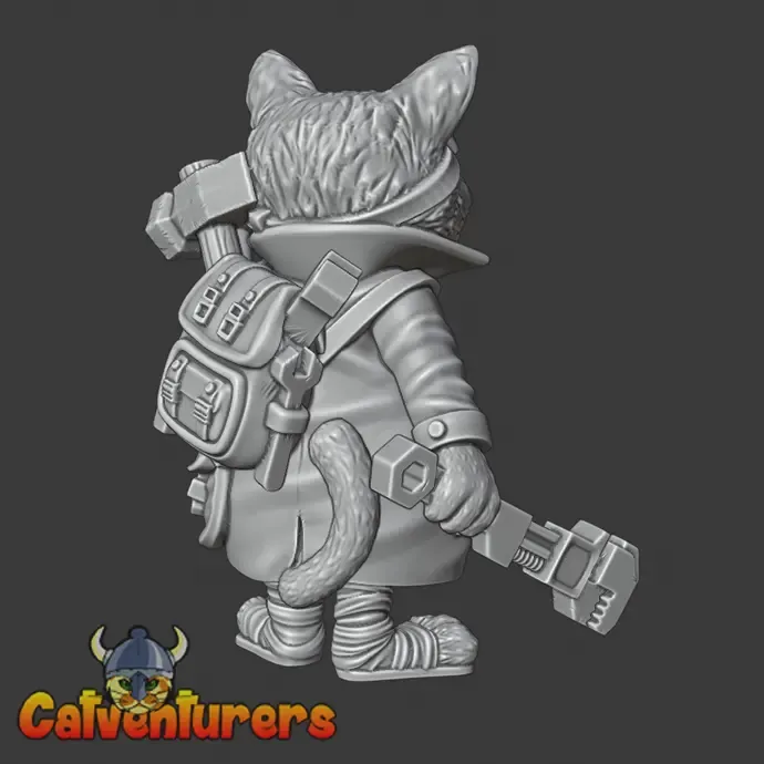 Gizmo Gearclaw - The Tinkerer Cat