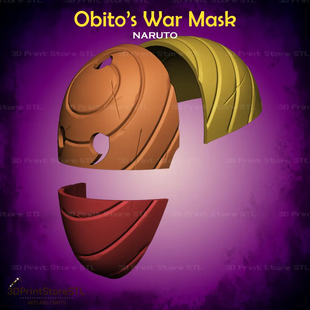 Obito War Mask Cosplay Naruto - STL File