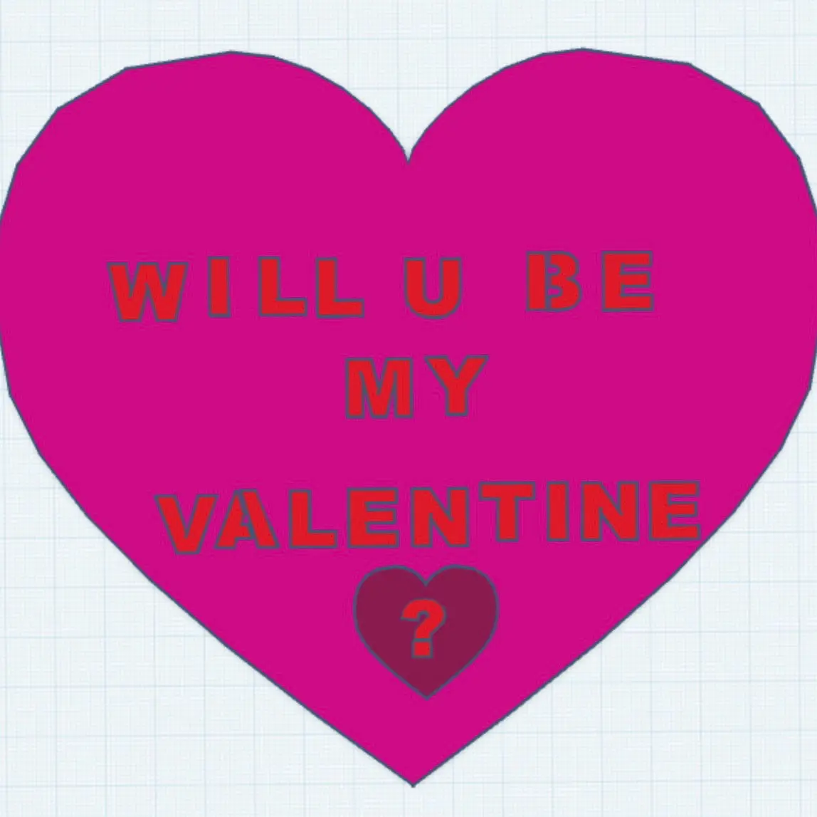 Heart valentine sign