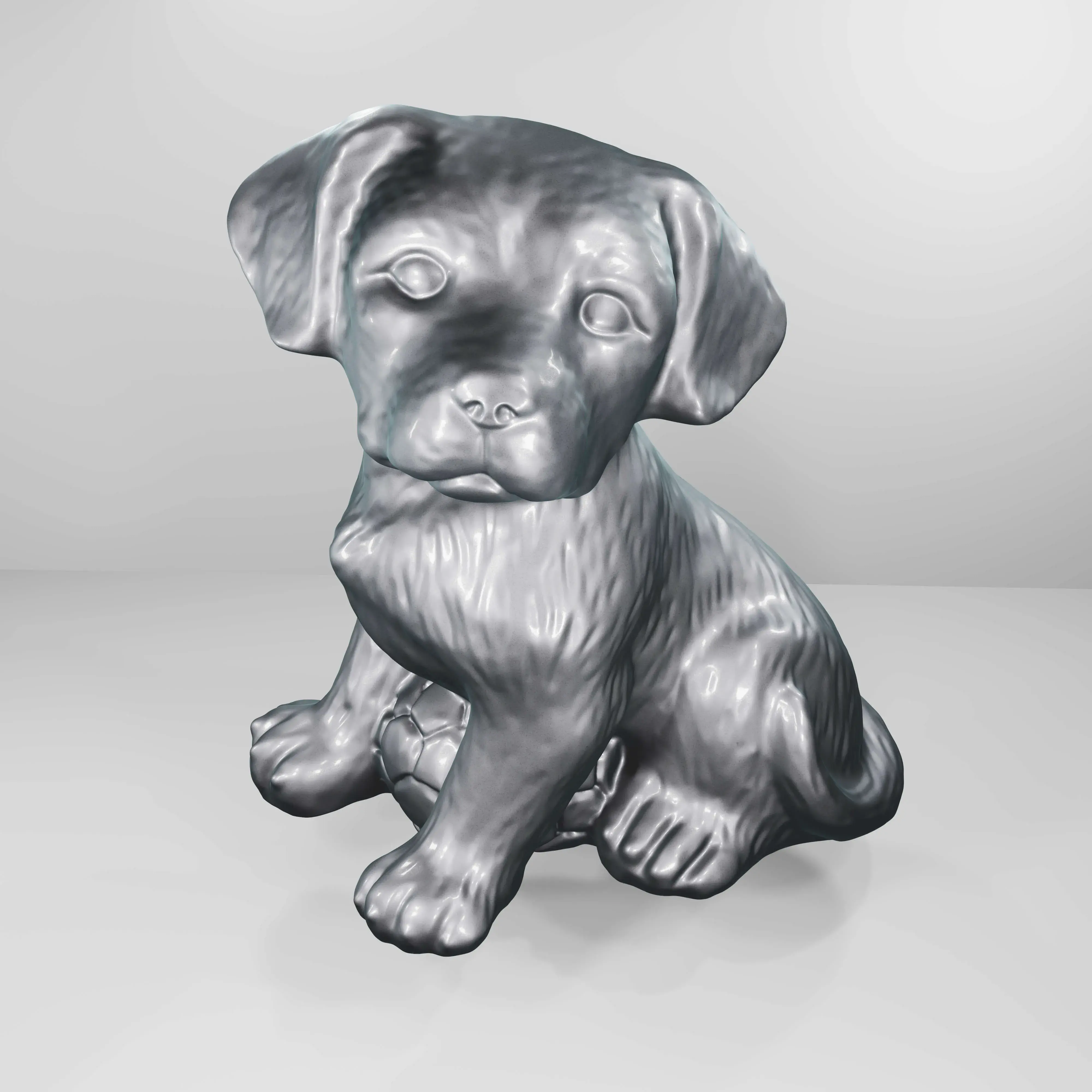 Dog with ball