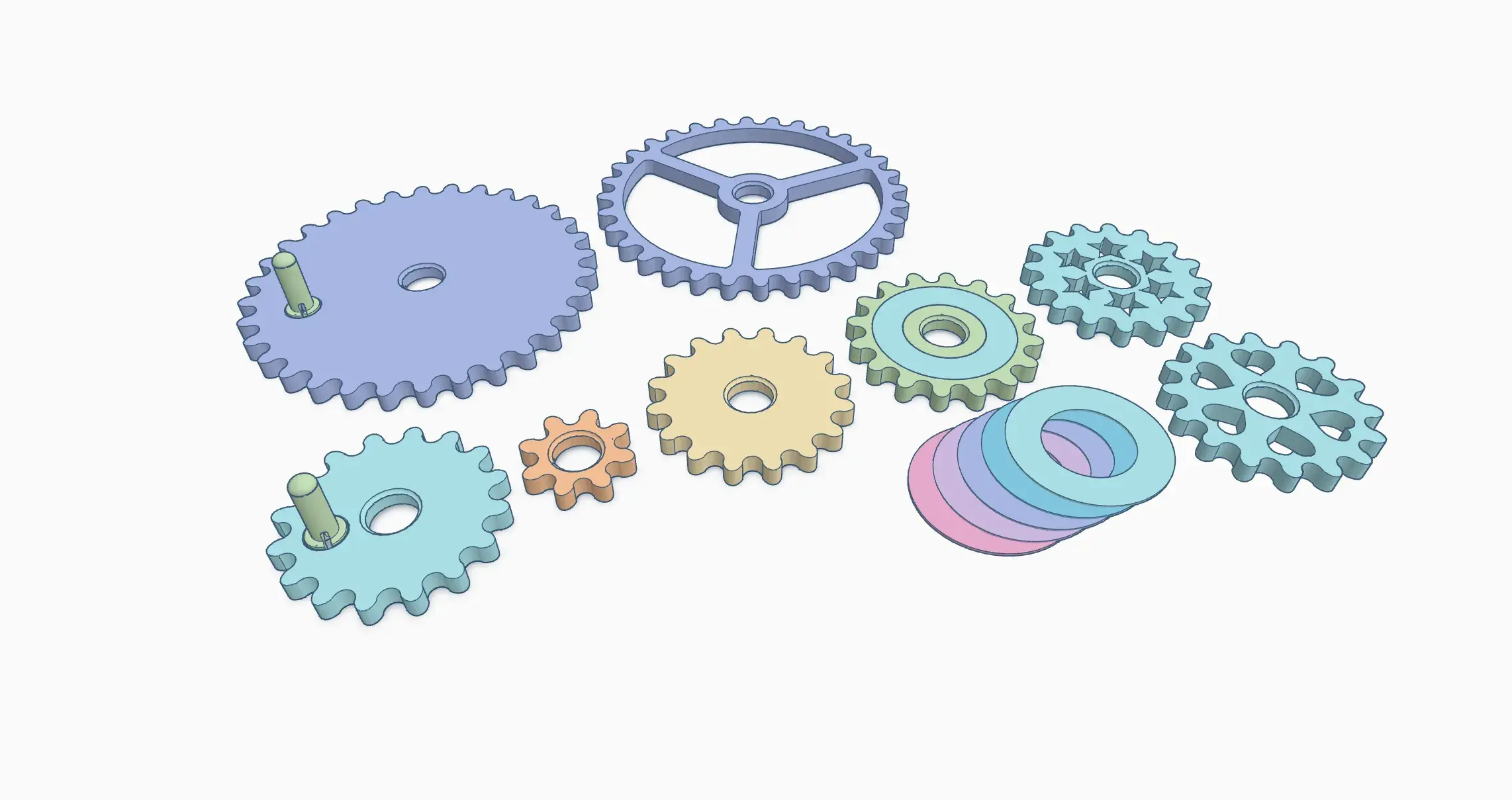 Kids Interlocking Gear Fridge Magnet (WIP)